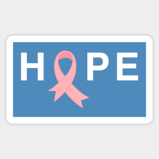 Hope Pink Ribbon Breast Cancer Awareness Sticker